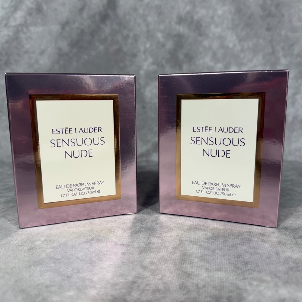 2 Estee Lauder Sensuous Nude Eau De Parfum 1.7oz 50ml EDP Spray DISCONTINUED NIB
